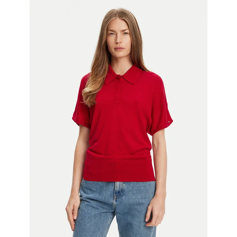 Tommy Hilfiger Polo WW0WW45652 Κόκκινο Regular Fit