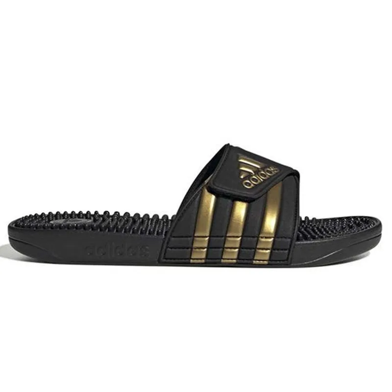 Adidas Adissage M F35580 Παντόφλες Μαύρες Χρυσές