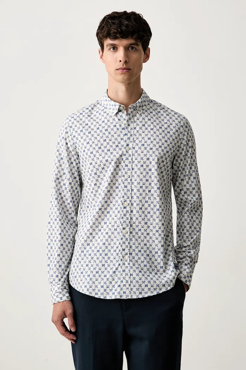 Scotch & Soda πουκάμισο ανδρικό βαμβακερό