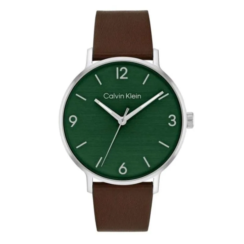 CALVIN KLEIN Modern Brown Leather Strap 25200435