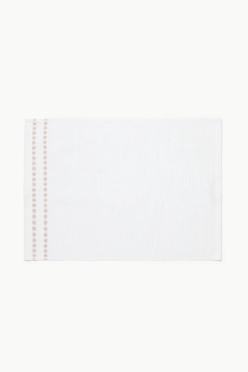 Coincasa πετσέτα χεριών με πουά σχέδιο 55 x 40 cm - 006811444 Λευκό