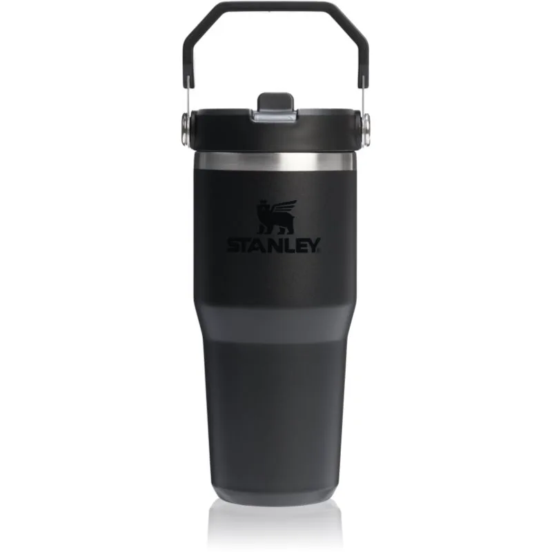 Stanley IceFlow™ Flip Straw 2.0 Tumbler θερμός από ανοξείδωτο ατσάλι Black 2.0 410 ml