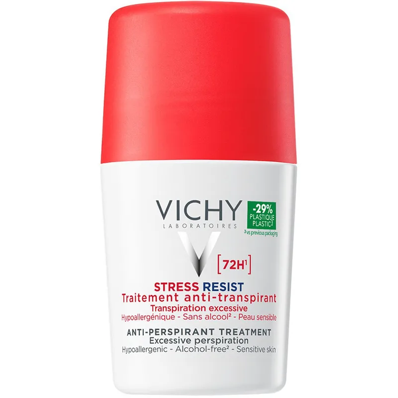 Vichy Stress Resist 72h Deodorant & Antiperspirant Roll-on Αποσμητικό, Αντιιδρωτικό Roll-on για Προστασία Έως & 72 Ώρες, Κατά της Έντονης Εφίδρωσης 50ml