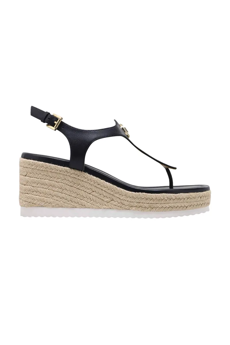 Michael Kors γυναικείες δερμάτινες πλατφόρμες "Val Thong" - 40S6VAMS1L Μαύρο