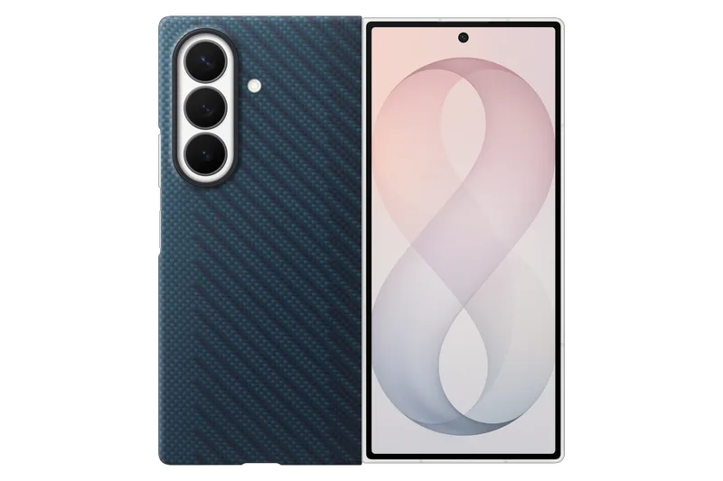 Samsung Galaxy Z Fold8 Ultra Carbon Magnet Case - Blue
