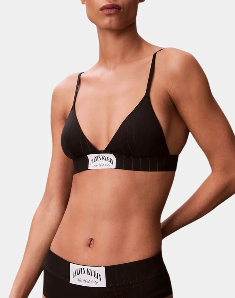 CALVIN KLEIN JEANS LIGHTLY LINED TRIANGLE LV00QF8886-UB1 Black