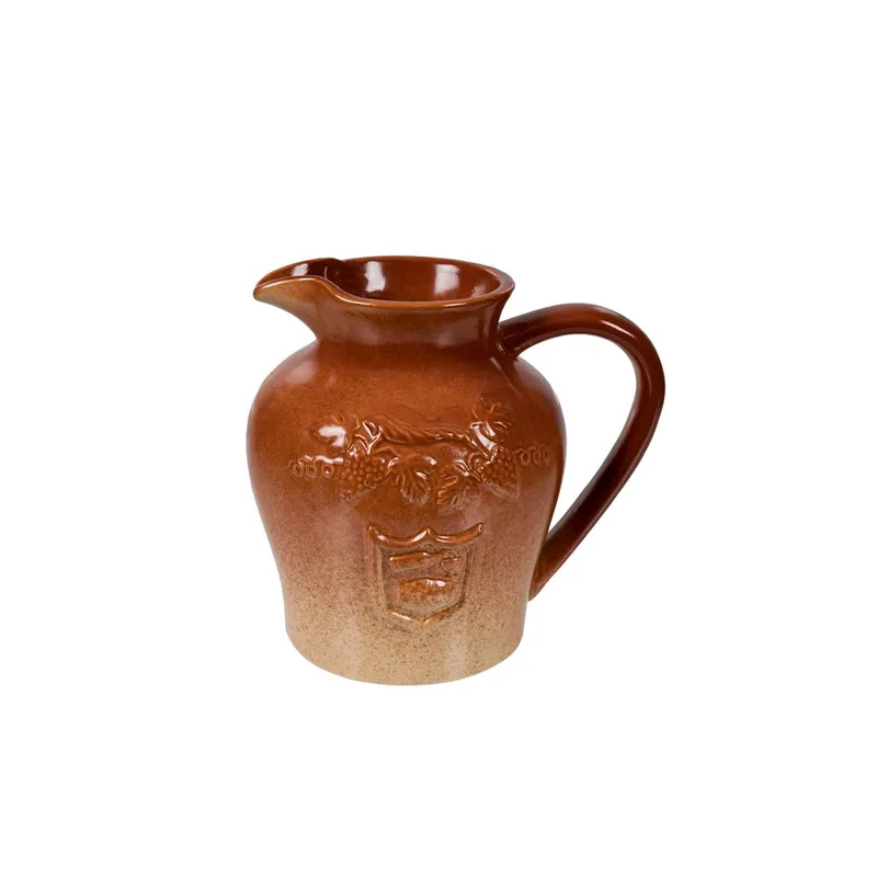 Κανάτα Πορσελάνης Μπεζ-Καφέ Art Et Lumiere 250ml 09007 (Σετ 2 Τεμάχια) (Υλικό: Πορσελάνη, Χρώμα: Καφέ) - Art Et Lumiere - lumiere_09007