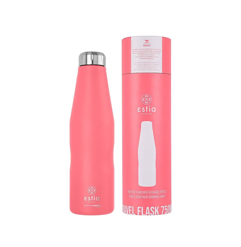 Μπουκάλι θερμός 750ml Estia Save the Aegean - Fusion Coral
