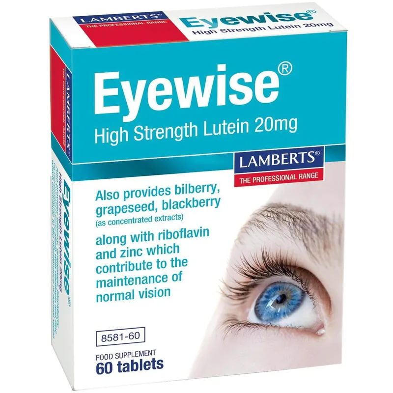 Lamberts Eyewise High Strength Lutein Συμπλήρωμα Διατροφής Λουτεΐνης για τη Διατήρηση της Φυσιολογικής Όρασης 20mg, 60tabs