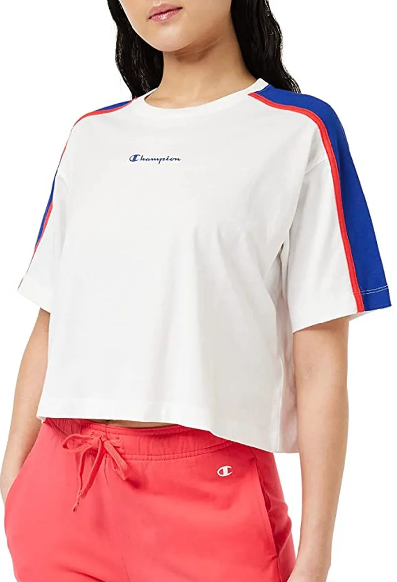 Μπλούζα Κοντομάνικη Champion Crewneck Croptop 116229-WW001 Γυναικείο
