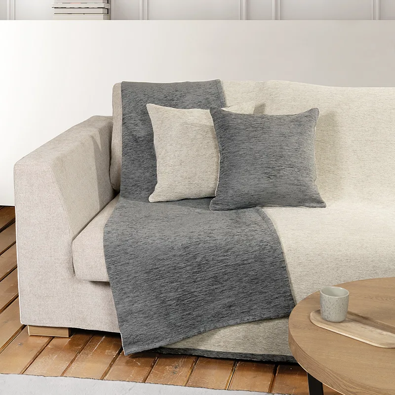 Ριχτάρι Πολυθρόνας 180X180 Nima Caldo Gray/Ivory (180x180)