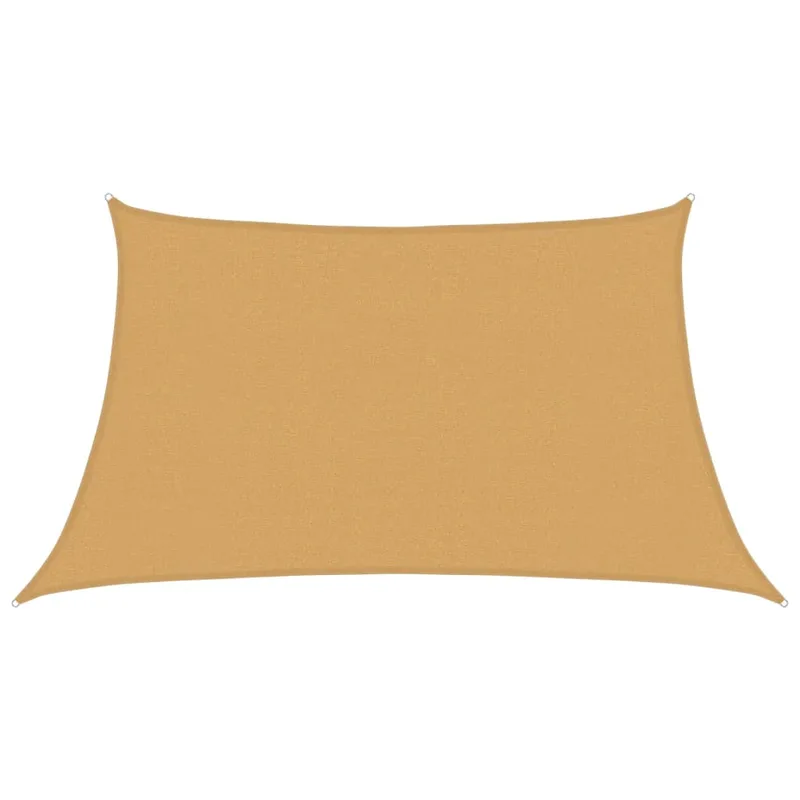 vidaXL Πανί Σκίασης 160 g/m² Τραπέζιο Άμμος 3/4x2 μ. HDPE