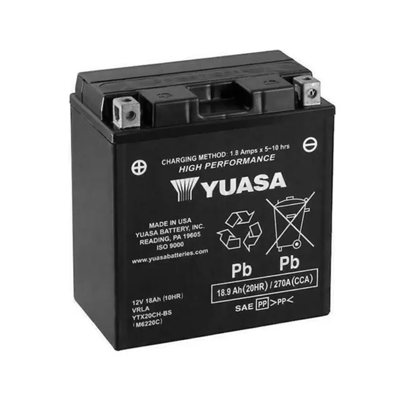 Μπαταρία Μοτοσυκλέτας YUASA YTX20CH-BS 12V 18Ah