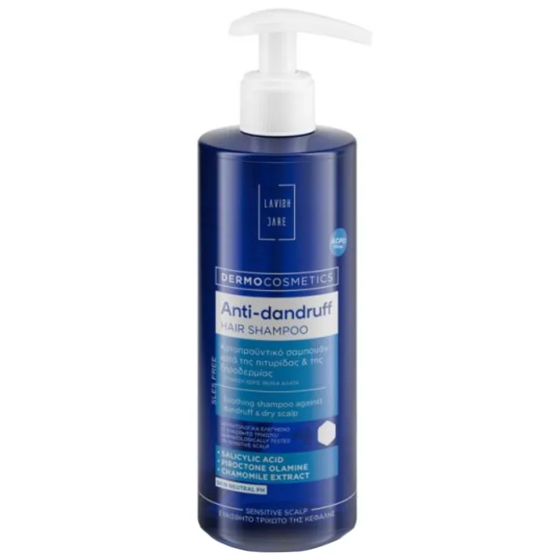 Lavish Care Promo Anti-Dandruff Sensitive Scalp Hair Shampoo Καταπραϋντικό Σαμπουάν Κατά της Ξηροδερμίας, Πιτυρίδας & της Ευαισθησίας του Τριχωτού με Αντλία 400ml