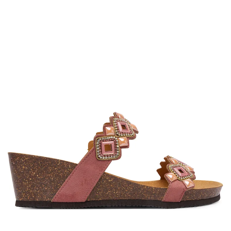 Παντόφλες Scholl Tulum 2 Straps MF00701 Ροζ