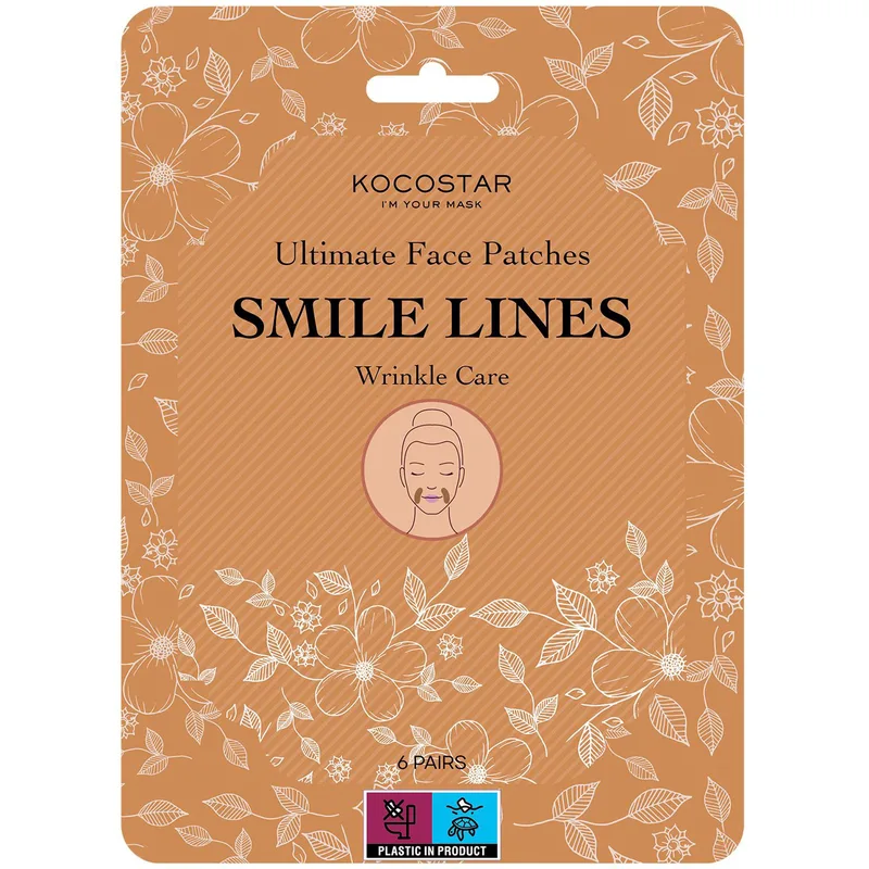 Kocostar Wrinkle Care Smile Lines Ultimate Face Patches Επιθέματα για Αποτελεσματική Αντιμετώπιση των Ρυτίδων Γύρω από το Στόμα 6 Ζευγάρια
