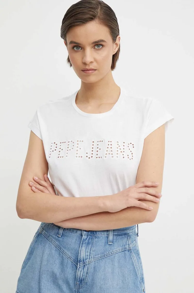 Βαμβακερό μπλουζάκι Pepe Jeans LILITH LILITH