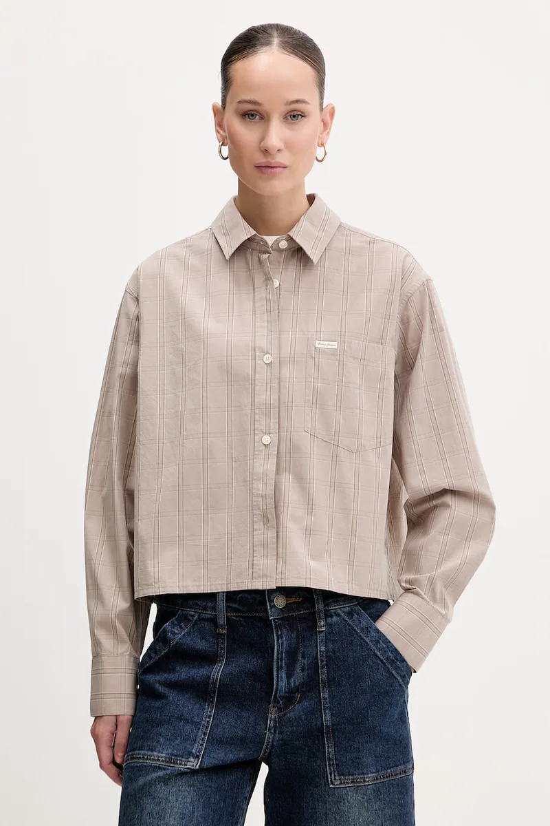 Βαμβακερό πουκάμισο Guess Jeans