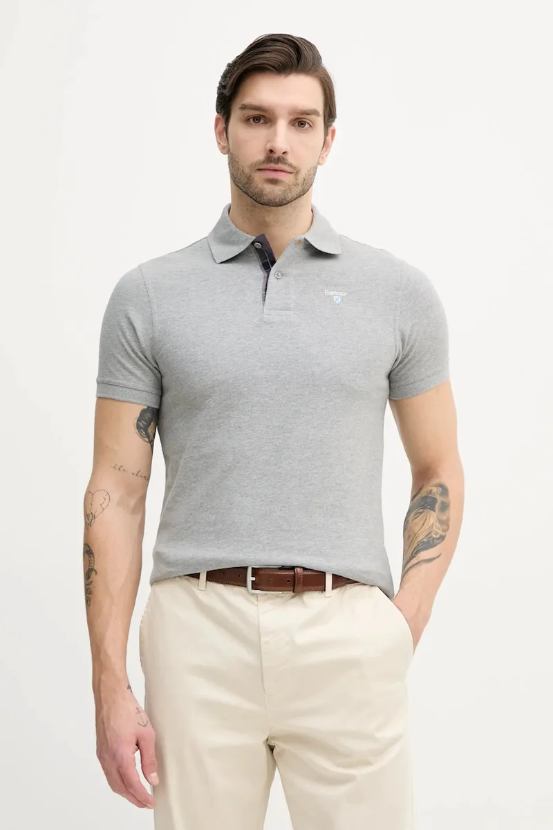 Βαμβακερό μπλουζάκι πόλο Barbour Tartan Pique Polo Shirt
