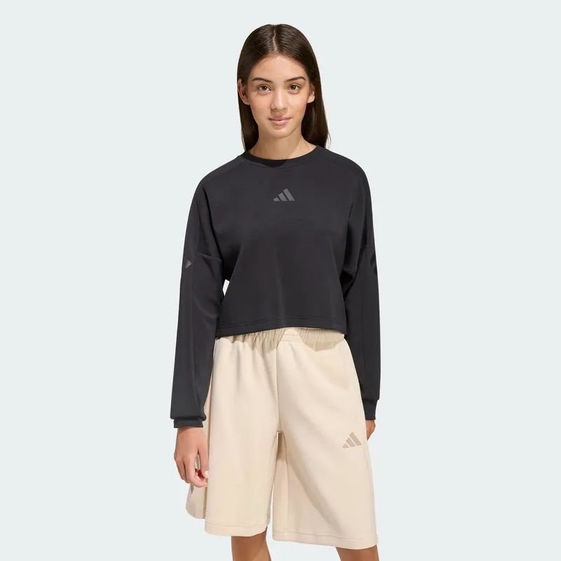 adidas sportswear K Future Icons 3 Stripes Cropped Sweatshirt (9000259801_44884)
