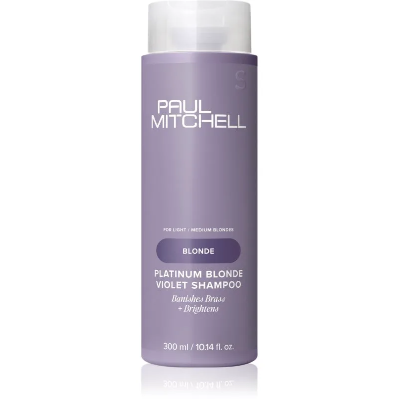 Paul Mitchell Blonde Platinum Blonde Violet Shampoo Βιολέ σαμπουάν για ξανθά και γκρίζα μαλλιά 300 ml