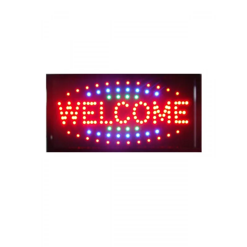 φωτιζόμενη πινακίδα με κίνηση welcome