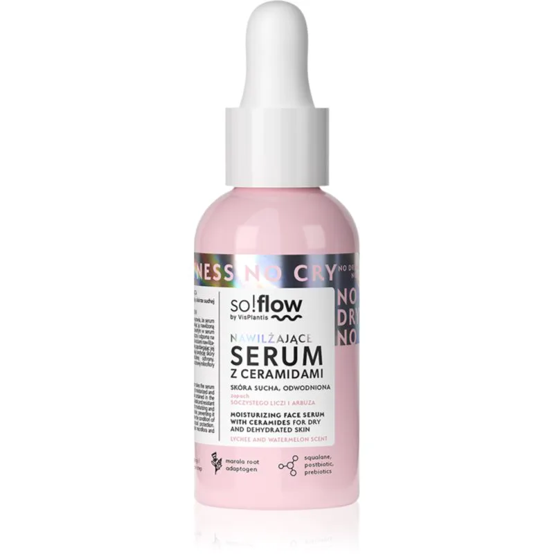 so!flow Moisturizing Face Serum With Ceramides ενυδατικός ορός προσώπου με κηραμίδια 30 ml