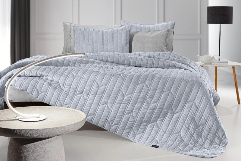 Σετ Κουβερλί King Size 2 Τεμαχίων Guy Laroche Aurora Blue 240x250
