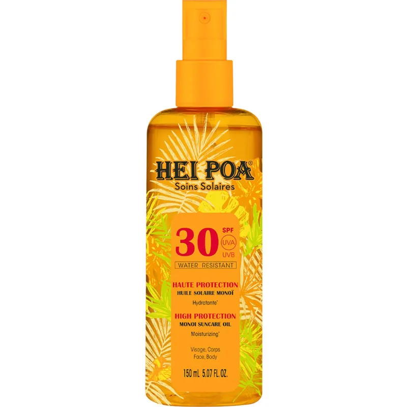Hei Poa Suncare Monoi Dry Oil Spray Spf30 Ξηρό Λάδι για Πρόσωπο - Μαλλιά - Σώμα σε Spray με Έντονο Άρωμα Tiare & Υψηλό Δείκτη Αντηλιακής Προστασίας 150ml