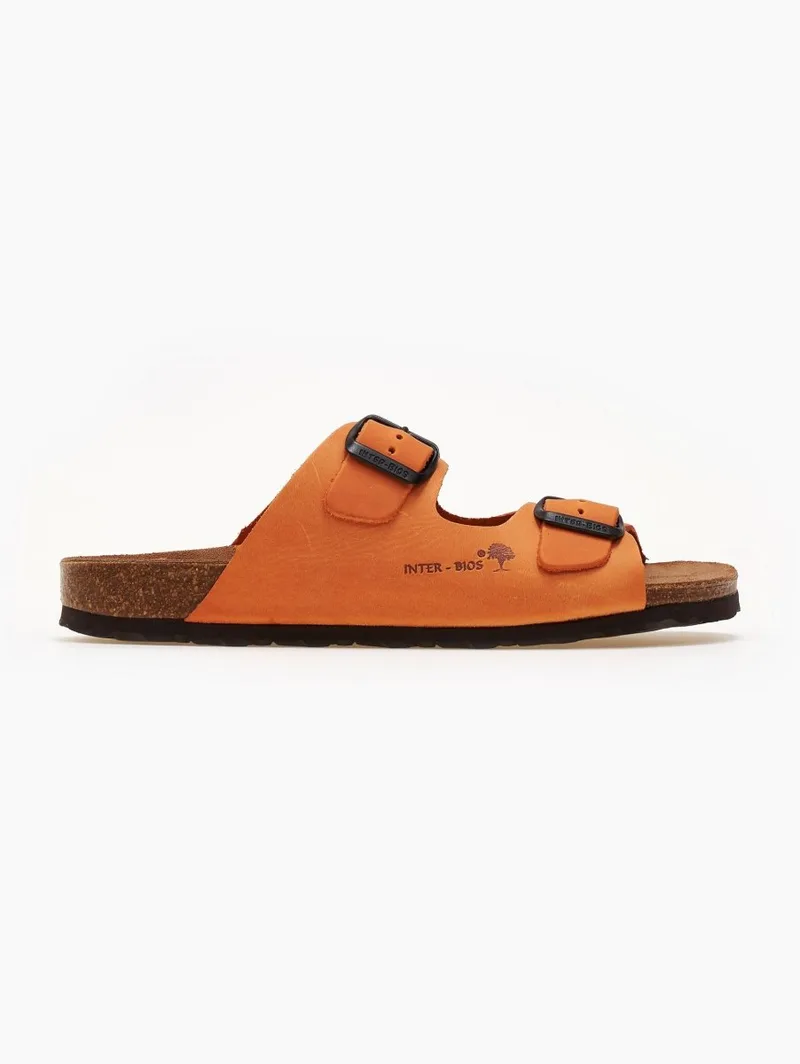 Inter - Bios Sandals Anatomic Leather - 7206 - Πορτοκαλί
