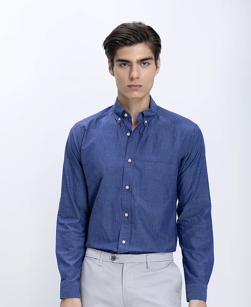 Eton Ανδρικό Πουκάμισο Βαμβακερό Με Button Down Γιακά Modern Fit