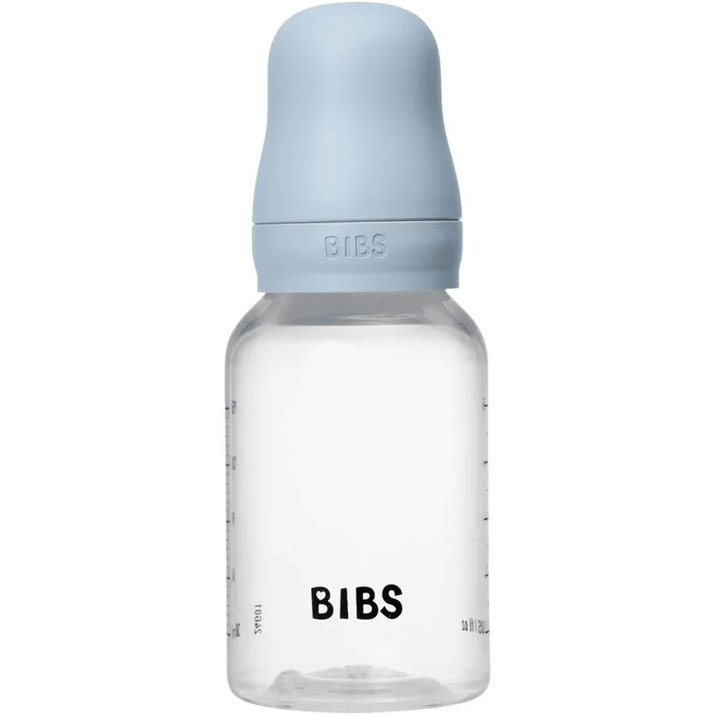 BIBS Anti-Colic Baby Bottle Silicone μπιμπερό κατά των κολικών με πιπίλα σιλικόνης Baby Blue 150 ml