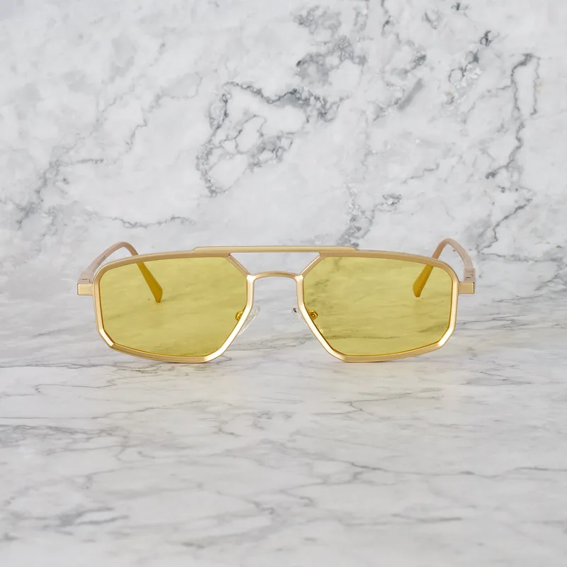 PABLO 6EP3M- PABLO - MATT GOLD - YELLOW Sunglasses | Matt Χρυσό - Yellow | Matt Χρυσό - Yellow Shades | Explicit Poets Sunglasses
