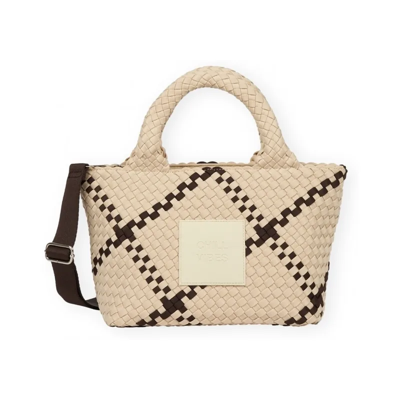 Τσάντες Χειρός Verb To Do Amelia Chill Vibes Bag - Beige/Dark Brown