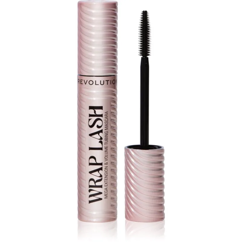 Revolution Wrap Lash Tubing μάσκαρα για επιμήκυνση, περιστροφή και όγκο απόχρωση Black 8.5 ml