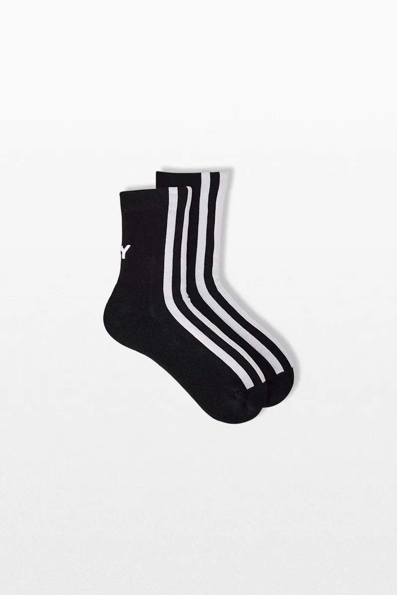 Y-3 Ανδρικό Μαύρο Stripes Socks