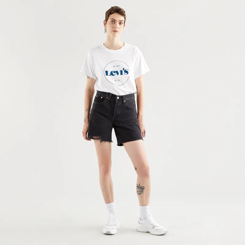 Levis 501 Mid Thigh Γυναικείο Τζιν Σορτς (9000072244_26097)