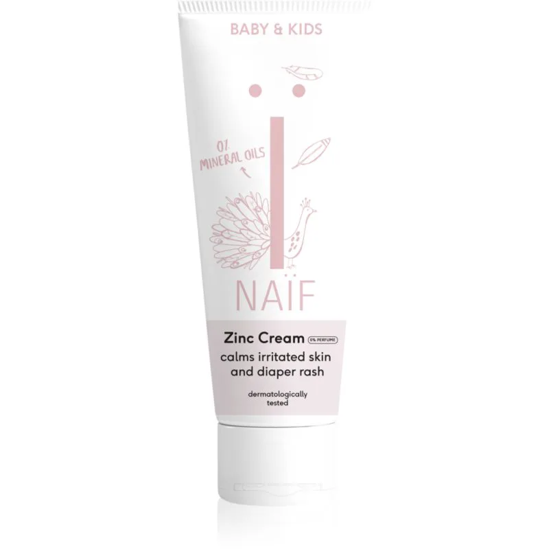 Naif Baby & Kids Zinc Cream κρέμα κατά το εξάνθημα για παιδιά από τη γέννηση χωρίς άρωμα 75 ml