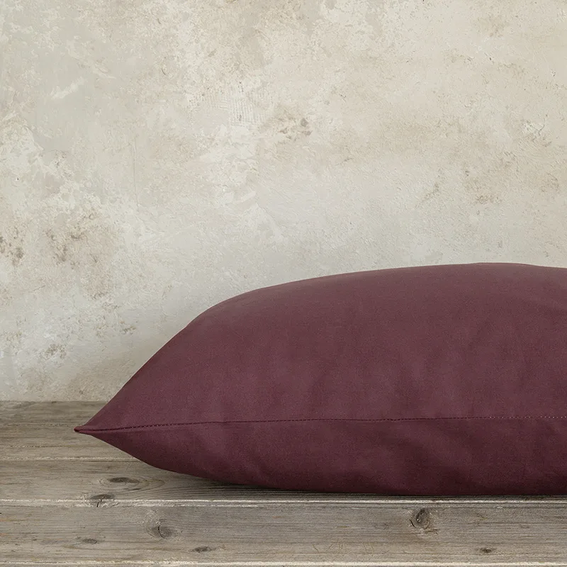 Μαξιλαροθήκες Ζεύγος 52X72 Nima Unicolors Deep Bordeaux (52x72)