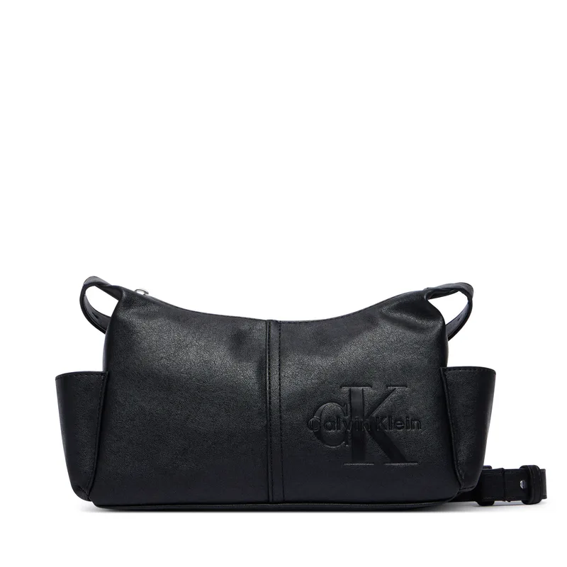 Τσάντα Calvin Klein Pockets Monologo Crossbody LV04F3687G Μαύρο