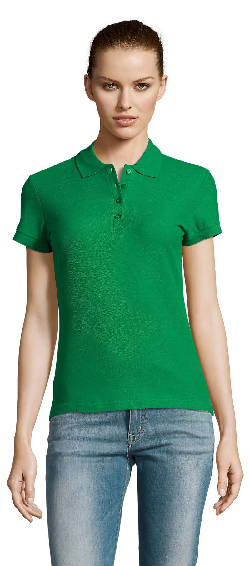 Γυναικείο πόλο πικέ Passion SOLS 11338 Kelly Green