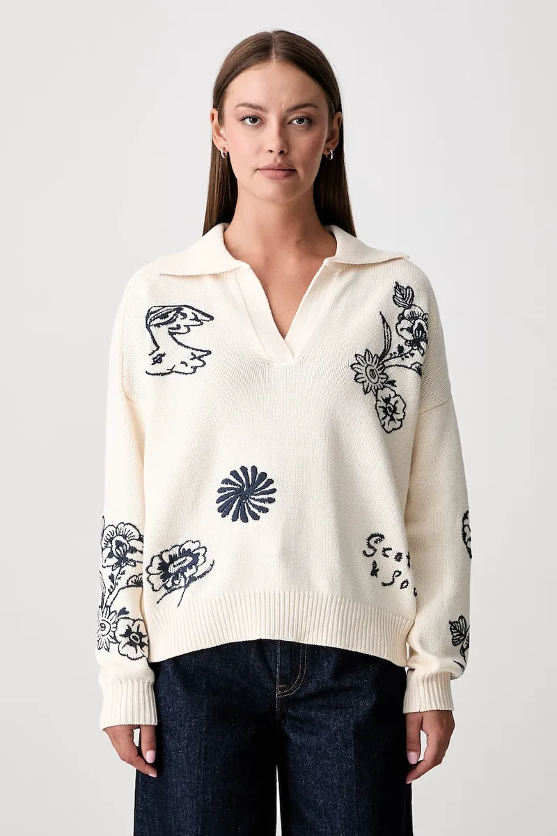 Scotch & Soda πουλόβερ γυναικείο με βαμβάκι