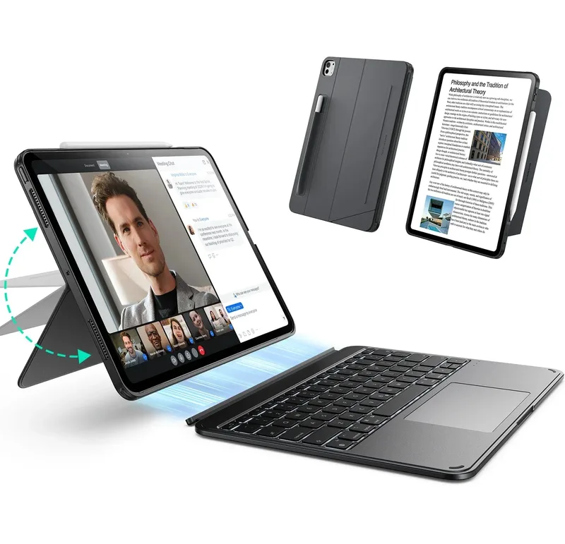 Θήκη με Πληκτρολόγιο ESR Shift Detachable Keyboard Dark Grey iPad Pro 11 2024/2025