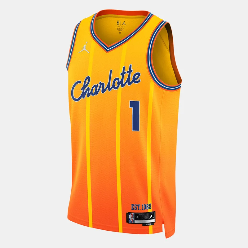 Jordan NBA LaMelo Ball Charlotte Hornets City Edition Μπασκετική Φανέλα (9000234842_86981)