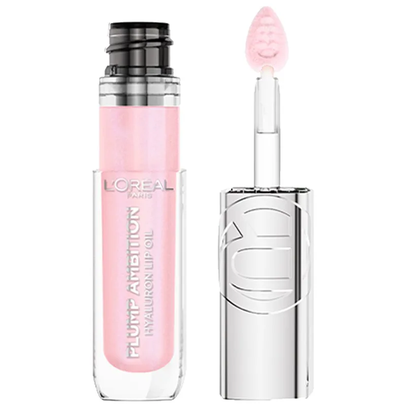 L'Oreal Paris Plump Ambition Hyaluron Lip Oil Ενυδατικό Λάδι Όγκου Χειλιών με Υαλουρονικό Οξύ 24ωρης Διάρκειας 5ml - 101 Crystal Clear