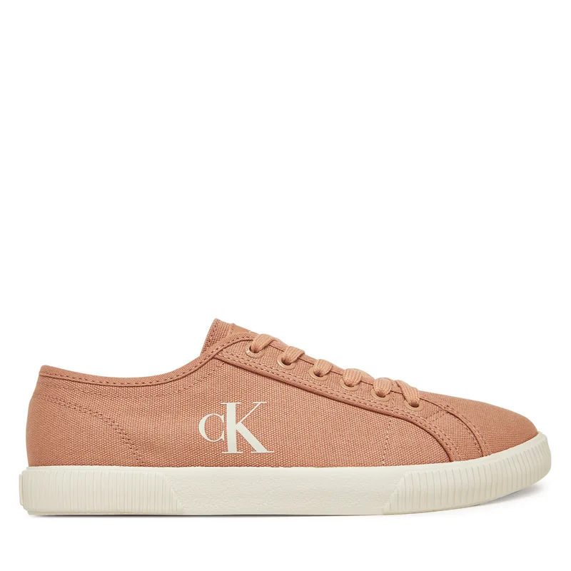 Πάνινα παπούτσια Calvin Klein Jeans Ess Vulc Low Cv Mg Wn YW0YW01762 Κοραλλί