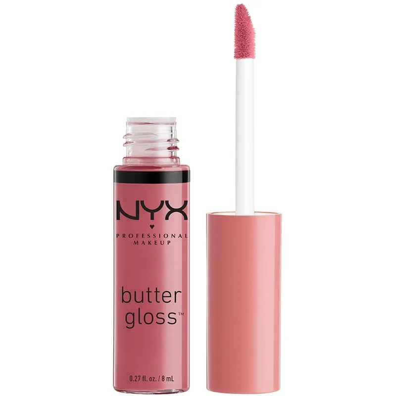 Nyx Professional Makeup Lip Butter Gloss Βελούδινα Απαλό & Μεταξένιο Lip Gloss 8ml - 15 Angel Food Cake