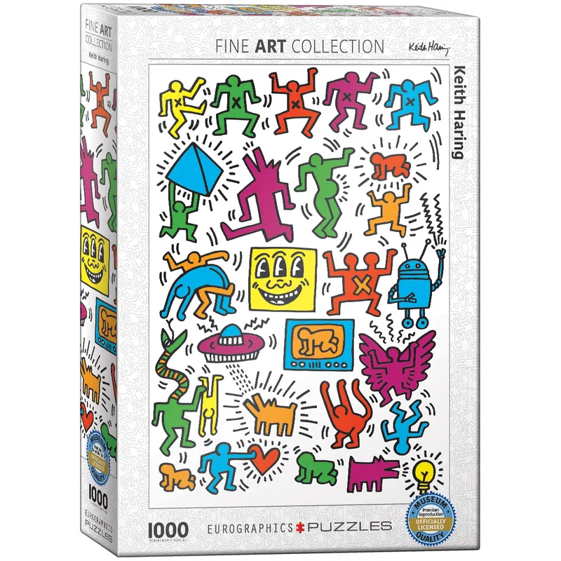 Puzzle 1000τμχ Keith Haring - Collage by Keith Haring