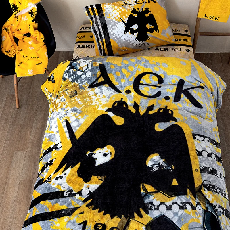 Κουβέρτα Fleece Μονή 160X220 Palamaiki Aek Dg (160x220)