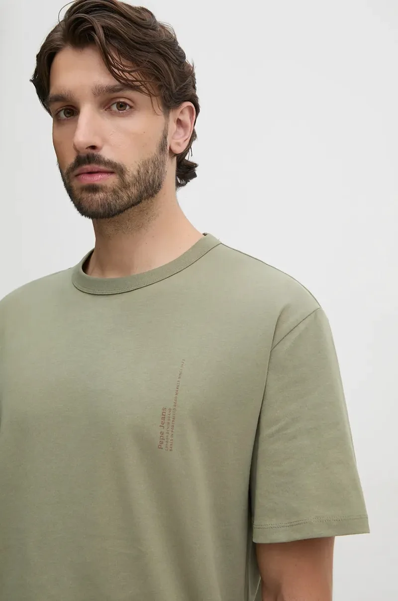 Βαμβακερό μπλουζάκι Pepe Jeans ASTONE